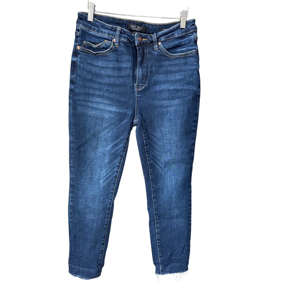 Judy Blue Skinny Jeans Womens 11/30 Dark Wash Stretch Mid Rise Denim